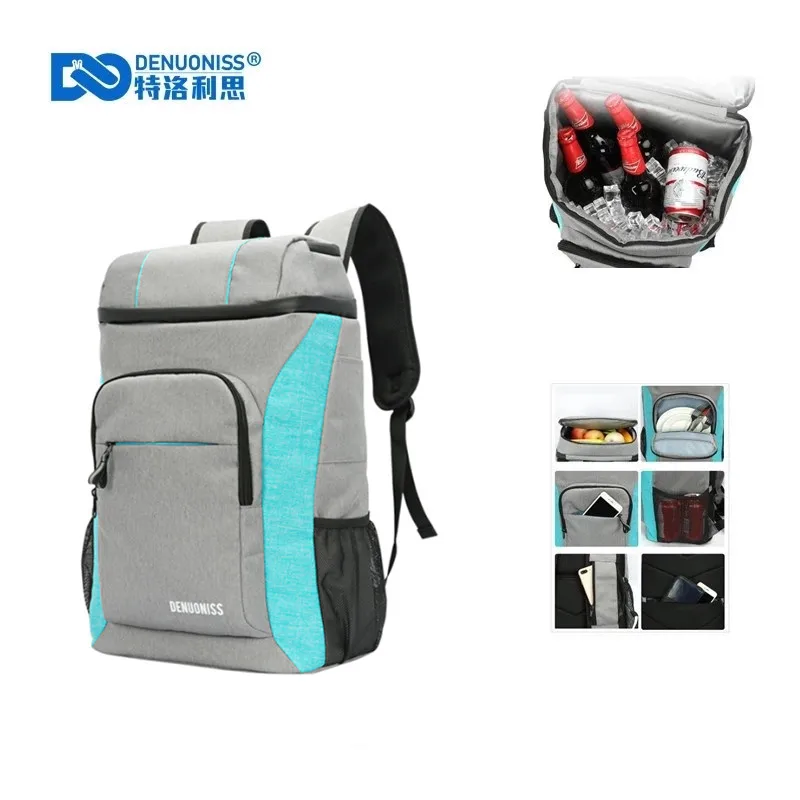 DENUONISS Oxford Big Cooler Bag Thermo Lunch Picnic Box Insulated Cool Backpack Ice Pack Fresh Carrier Thermal Shoulder Bags