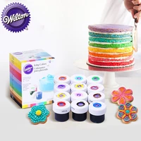 wilton 12 color natural food coloring set gel based food additives baking ingredients fondant cake macaron coloring tool