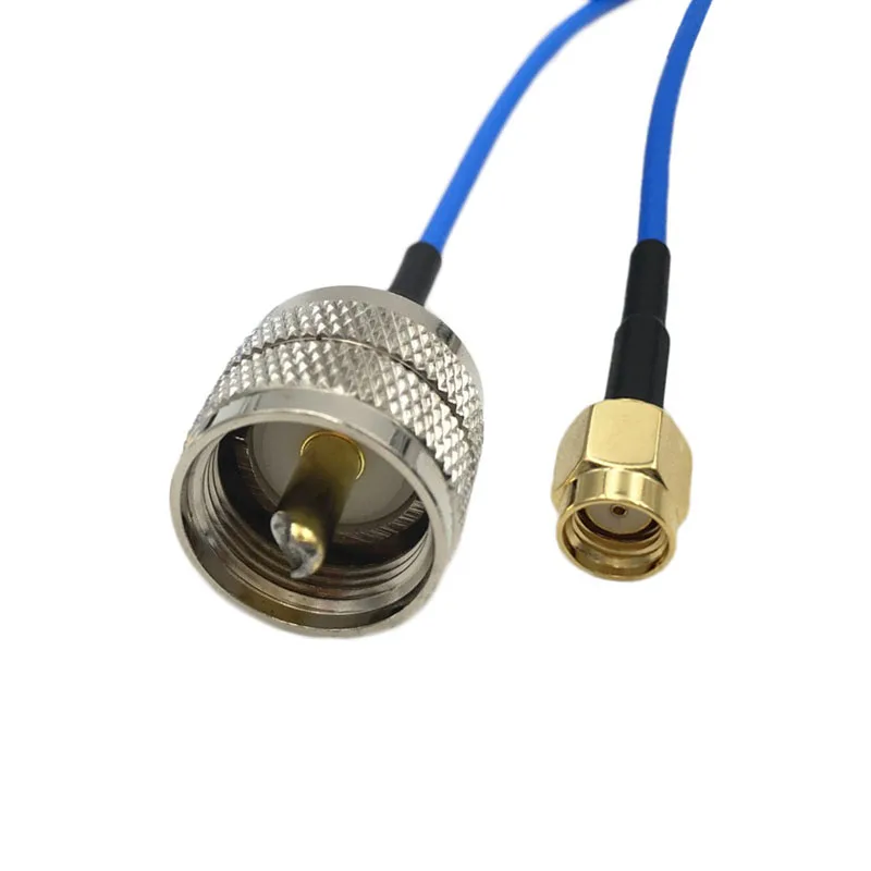 1 шт. синий RG316 кабель UHF PL259 штекер Джек 4 типа SMA / RP мужской/гнездовой разъем ВЧ