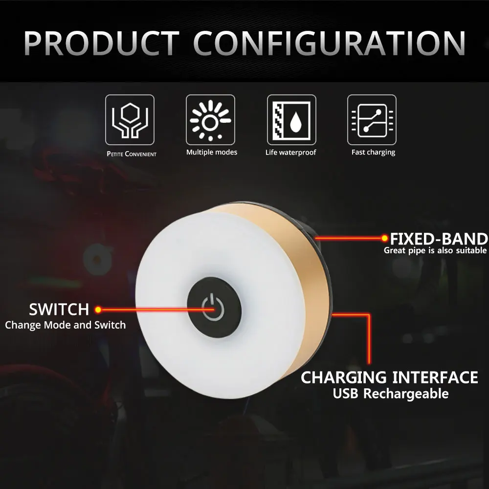 Задний фонарь для велосипеда перезаряжаемая Водонепроницаемая мигающая