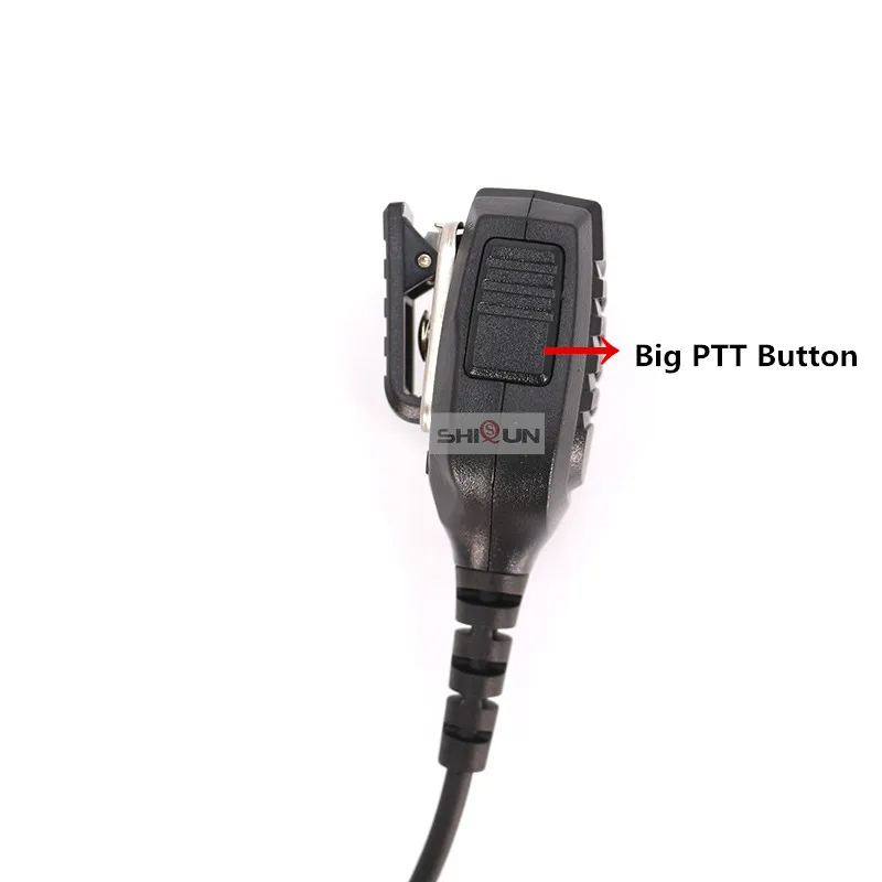 Original Waterproof PTT Shoulder Speaker Mic Microphone for TYT MD-2017 MD-398 Compatible with RT82 RT87 RT83 V-2017 DMR Radios
