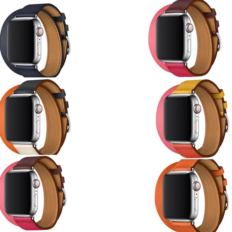 Ремешок для часов Apple Watch из натуральной кожи 38 мм 40 5/4/2/1 iwatch 5 42 44 | Наручные часы