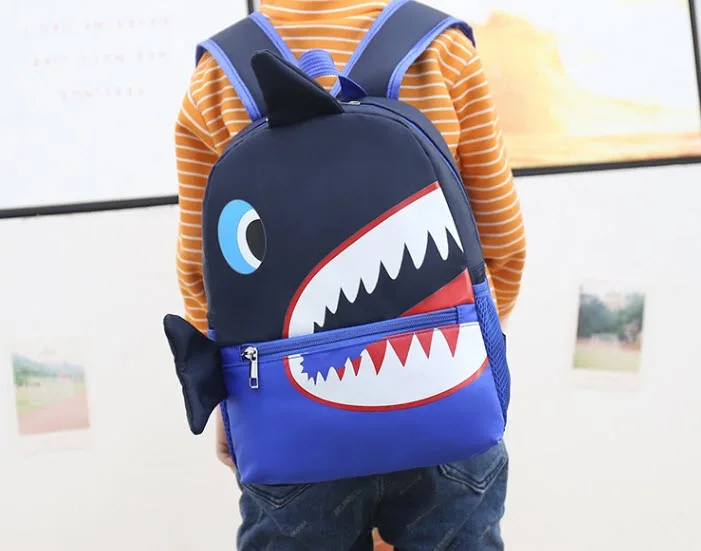 

Lovely Pink Girls Cat Paw Backpack Cute Cartoon Baby Shark Shoulders Bag Large Capacity Kawaii Kids School Bag Birthday Gift Bag