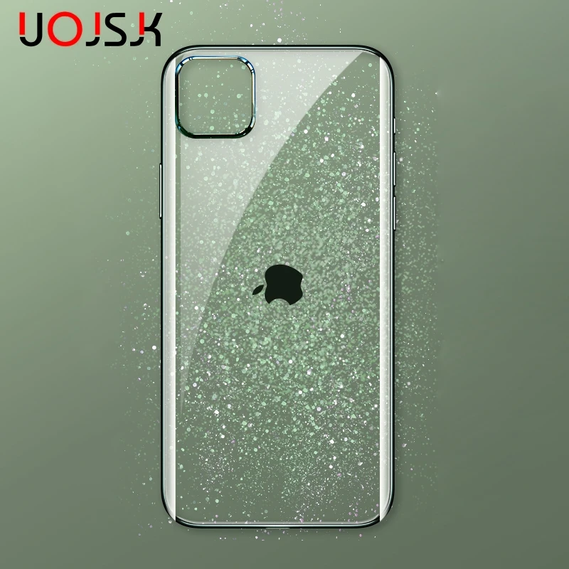 Чехол UOJSJK для телефона iPhone XR X XS Max 11 Pro Роскошный прозрачный Ультратонкий Мягкий