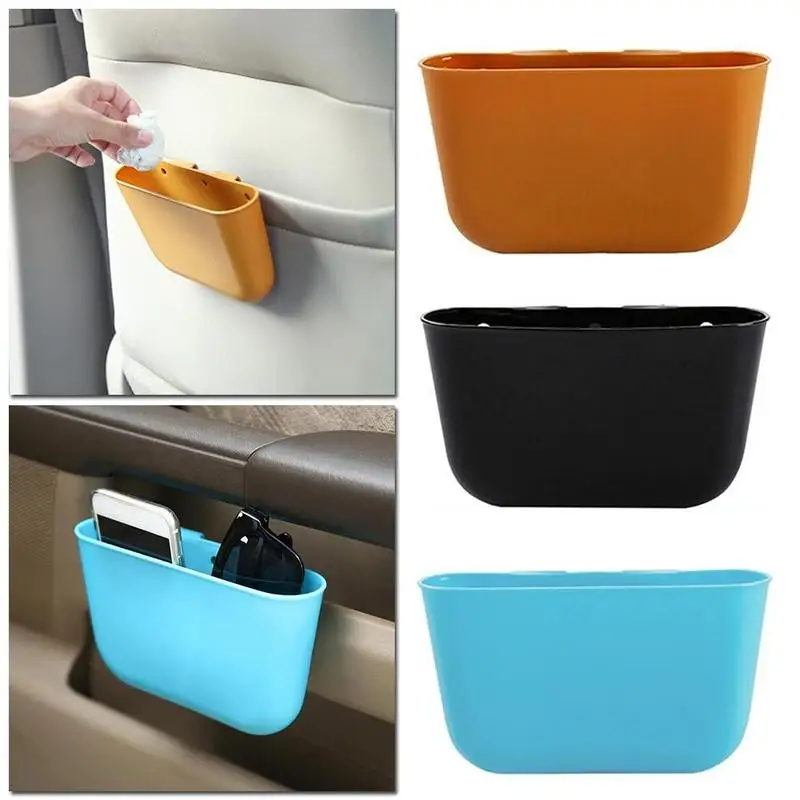 

1 Pcs Car Hanging Trash Can Car Debris Storage Box Small Car Trash Can