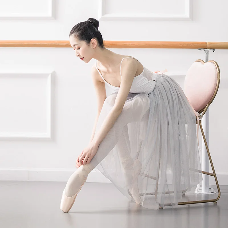 Балетная пачка танцевальная юбка Женская романтичная для танцев двухслойная