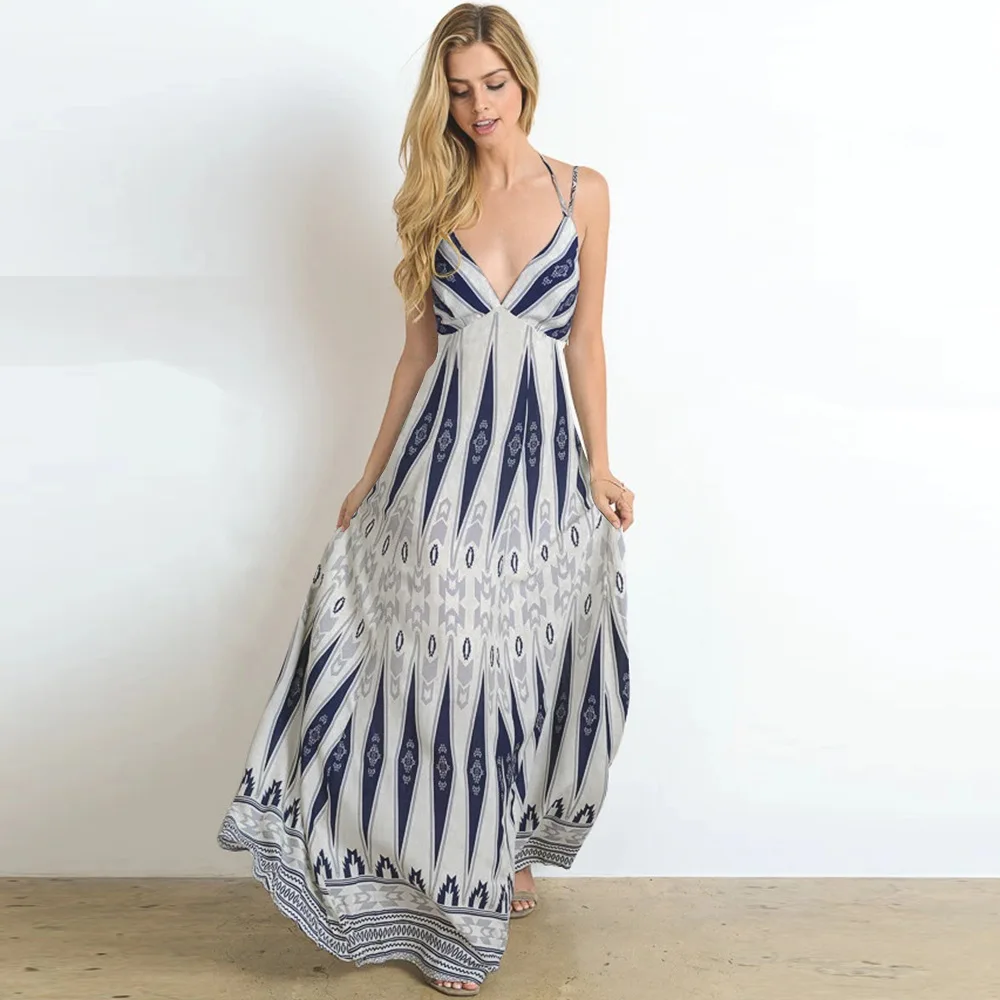 

Retro Floral Print Women Summer Dress Elegant Casual Halter Sleeveless A-line Chiffon Beach Midi Dresses For Women 2021 Vestidos