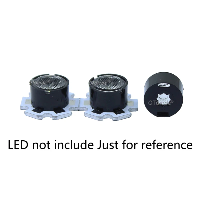 10PCS 21.6mm CREE XPE XPE2 XPG2 XPL XTE 3535 3030 LED Lens 90 Degree Cone Black White Holder For Osram Samsung High Power | Инструменты