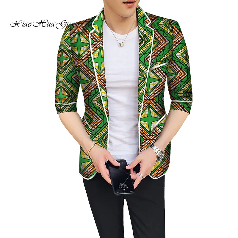 Приталенный мужской повседневный блейзер в африканском стиле одежда для мужчин