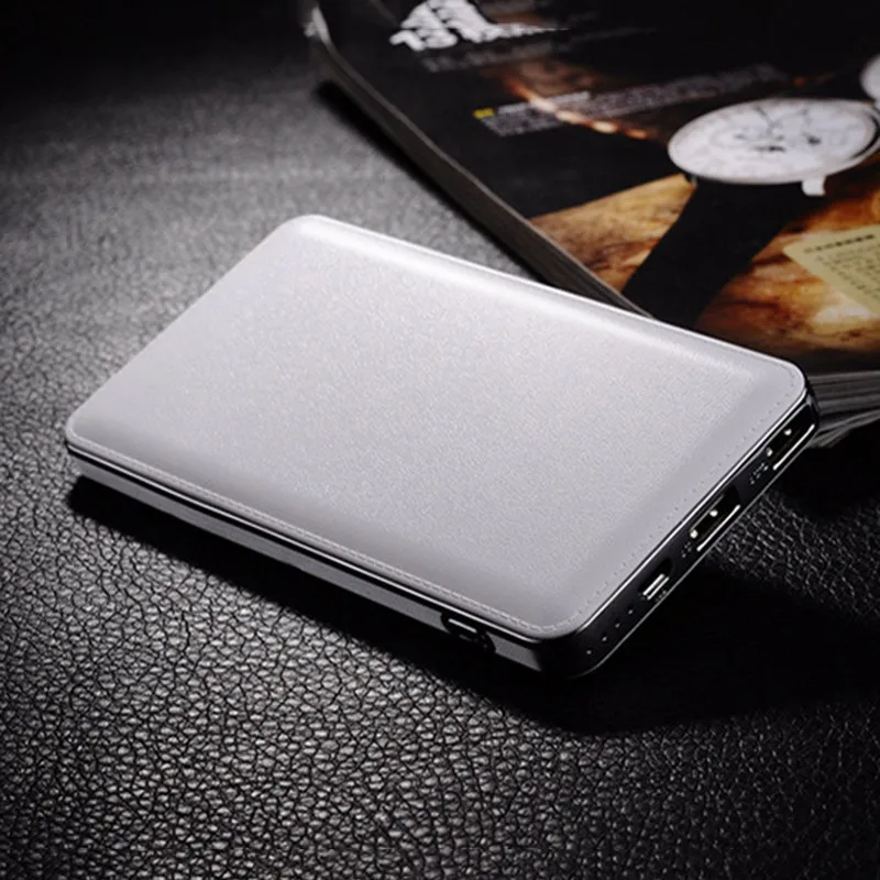 White Band New power Bank 10000 mAh 2.1A светодиодный индикатор быстрой зарядки портативный внешний аккумулятор для Xiaomi Iphone - Цвет: White