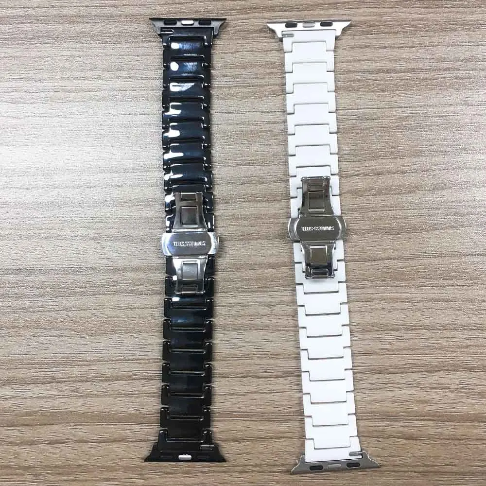 Керамический ремешок для Apple Watch 8 Band Ultra 49 мм 41 45 40 44 42 сменный Браслет серии 7 6 SE 5 4 3