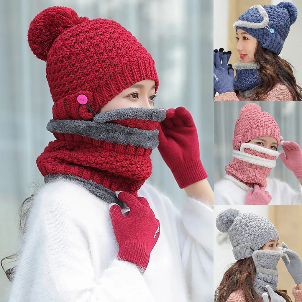 35 # взрослая ветрозащитная шапка вязаная для велоспорта лыжного спорта шарф