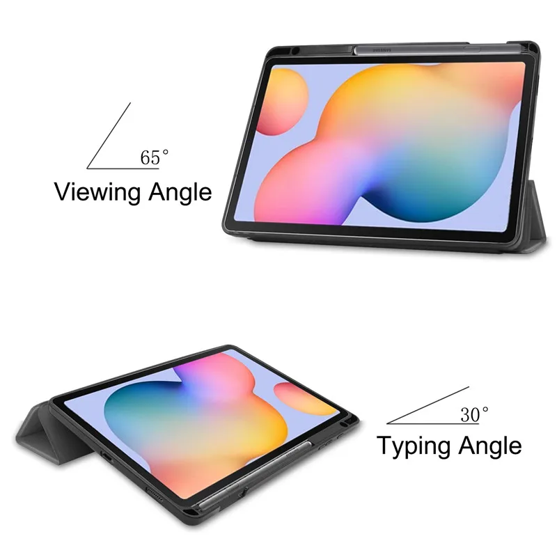 Чехол для Samsung Galaxy Tab S6 Lite с держателем стилуса SM-P610 SM-P615 чехол из искусственной