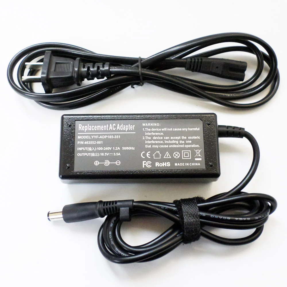 

65W AC Adapter Battery Charger Power Supply Cord For HP PAVILION dv4 DV4-2165DX 519329-003 463958-001 463552-001 18.5V 3.5A