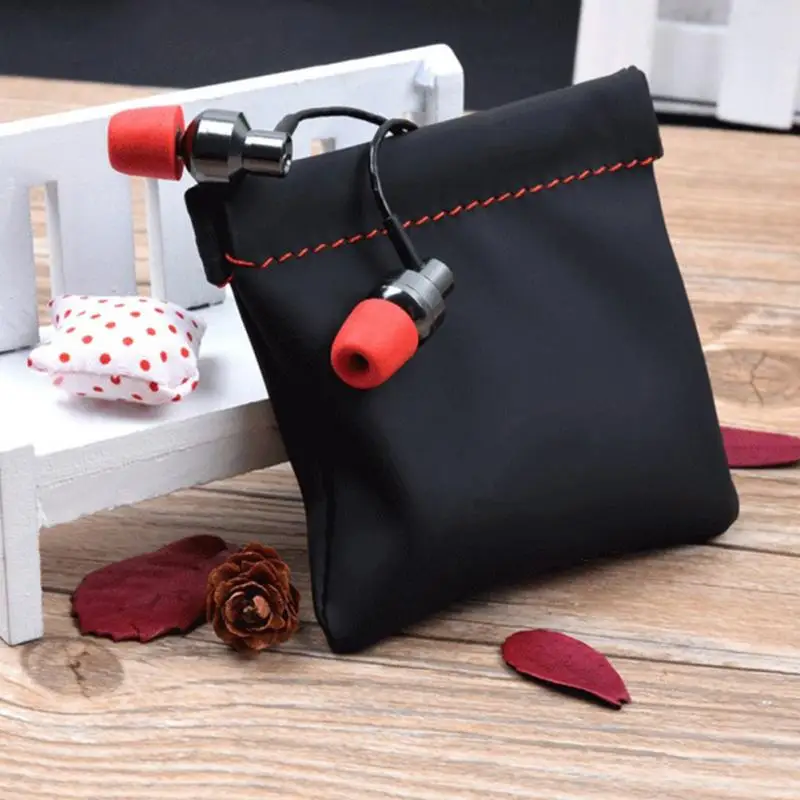 

PU Leather Case Bag Bluetooth-compatible Wired In Ear Earphone Box Storage Case Bag Headphone Accessories Headset Storage Bag