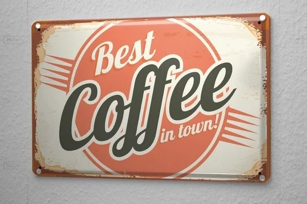 

Artistic tinplate painting Tin Sign Coffee Cafe Bar Coffee