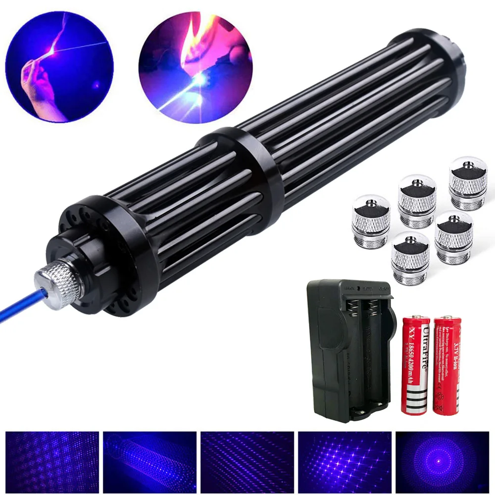 Высокомощные удлиненные синие лазерные указки 1 6 нм лазерный прицел фонарик