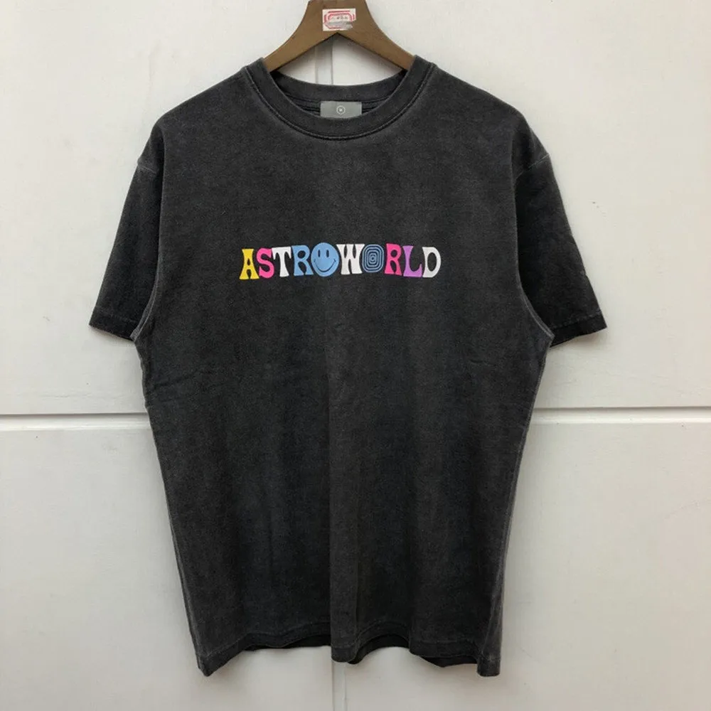 

Футболки с тревисом Скоттом Astroworld для мужчин и женщин, уличная одежда, вареная Do Old, с рисунком желания, вы были здесь