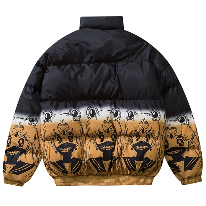 Парка мужская зимняя с карманами утепленная куртка в стиле хип хоп модная