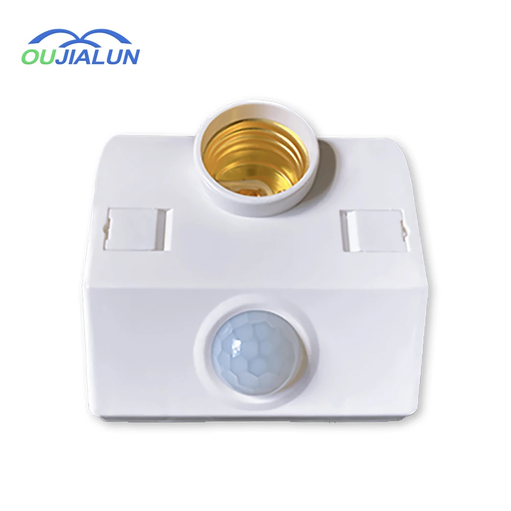 E27 держатель лампы Светодиодная лампа Встроенный переключатель датчика