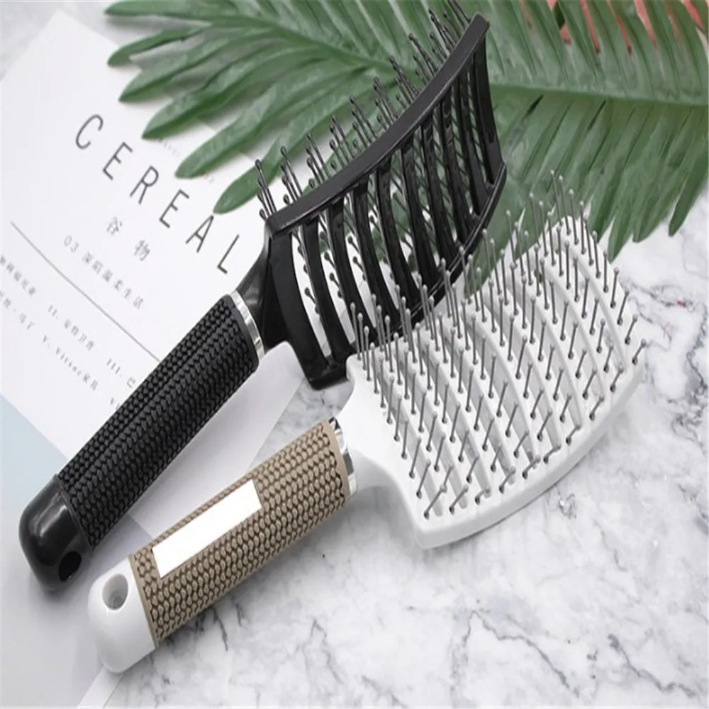 

1 шт. Новая модная Профессиональная щетка для волос в салоне, Антистатическая простая щетка для укладки волос, массажная расческа для кожи г...