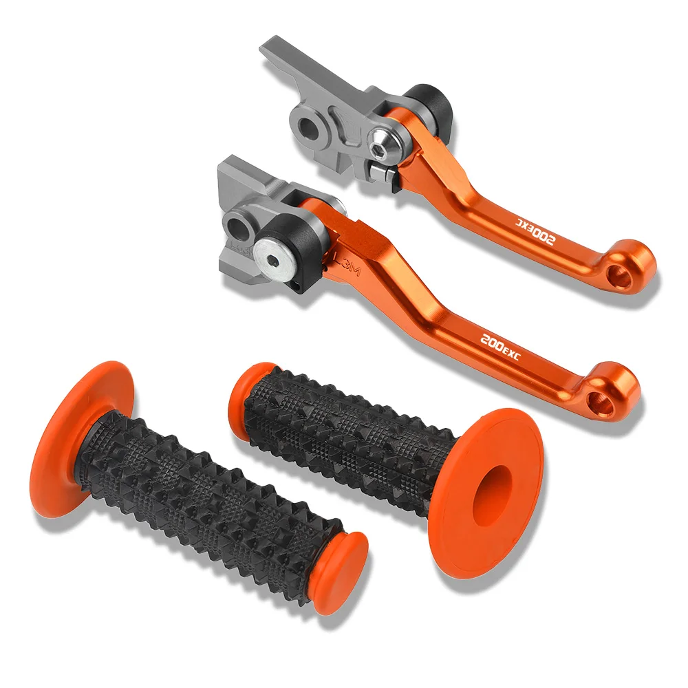 

Dirt Bike Brake Clutch Levers Handlebar Handle Grips FOR 200EXC 2016 Motobike Non-slip Brake Clutch Master Cylinder Levers