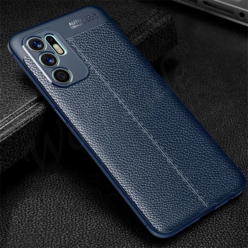 for oppo reno 6 case for reno 6 reno6 capas armor shockproof phone bumper tpu luxury soft leather for fundas reno 6 pro 6 cover free global shipping