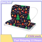 10 шт., одноразовые трехслойные рождественские маски для взрослых, #2020