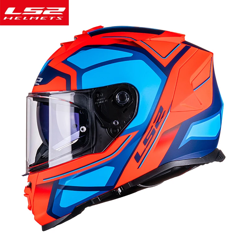 

Шлем мотоциклетный LS2 FF800 STORM, высокопрочный, полное лицо, маска кПа, с двойными линзами, Casto motor, для мужчин и женщин, без противотуманной пленк...