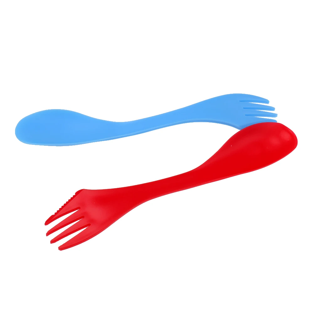 Портативная походная посуда 3 в 1 6 шт./компл. Spork Combo ложка столовые приборы для