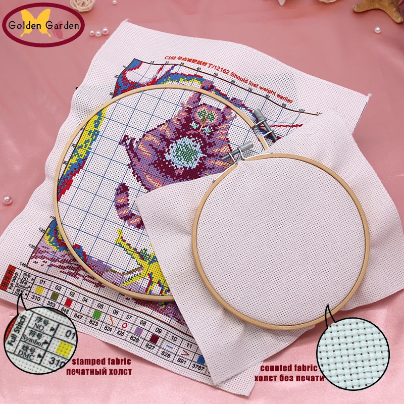 GG Lyre-playing&ampChess&ampCalligraphy&ampPainting Chinese Cross Stitch Embroidery Kit Joy Sunday Printed for Home Decor | Дом и сад