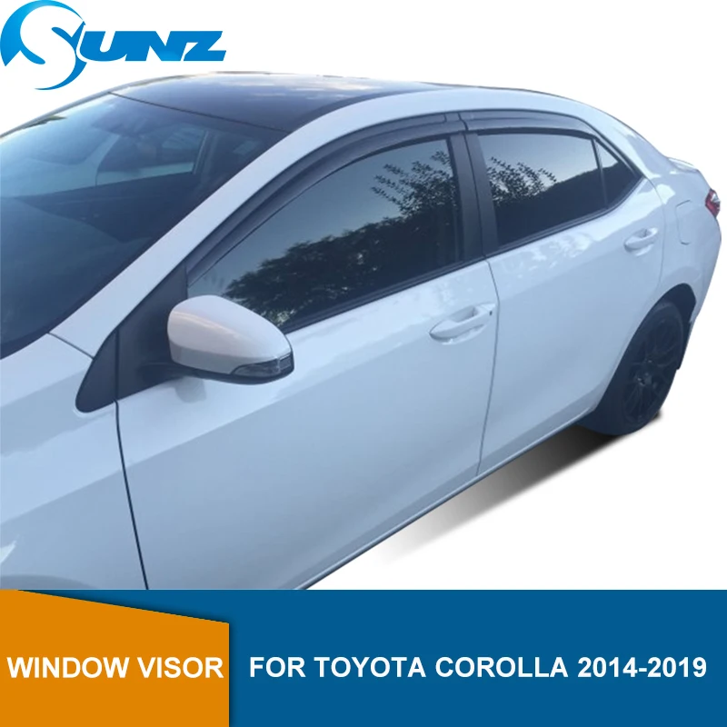 Боковые оконные дефлекторы для Toyota Corolla 2014 2015 2016 2017 2018 2019 оконный козырек Vent Shade