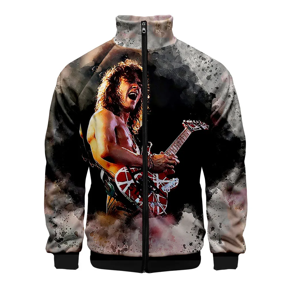 

Personality Eddie Van Halen Jacket Men/Women Comics Windbreaker 3D Printed Casual Street Jacket Boys/girls Clothing