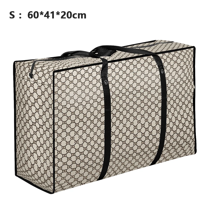 1S 60x41x20cm Большая сумка для путешествий, большая тканая сумка для путешествий, сумка для сортировки одежды из водонепроницаемой пленки, Большая вместительная сумка для доставки - Цвет: 1S 60x41x20cm