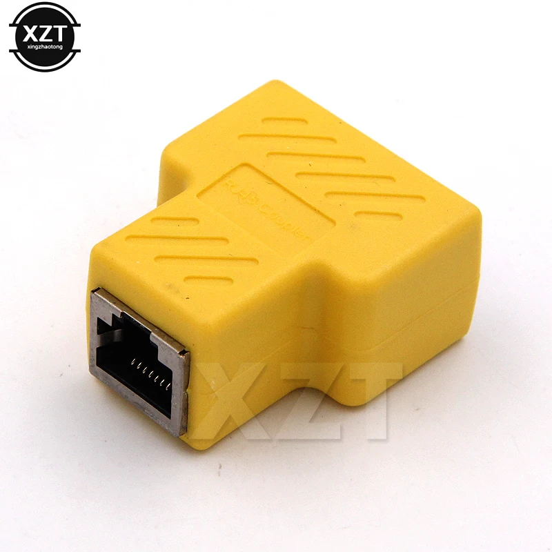 1 2 LAN RJ45 разъем сетевой кабель сплиттер удлинитель адаптера|Соединители| |