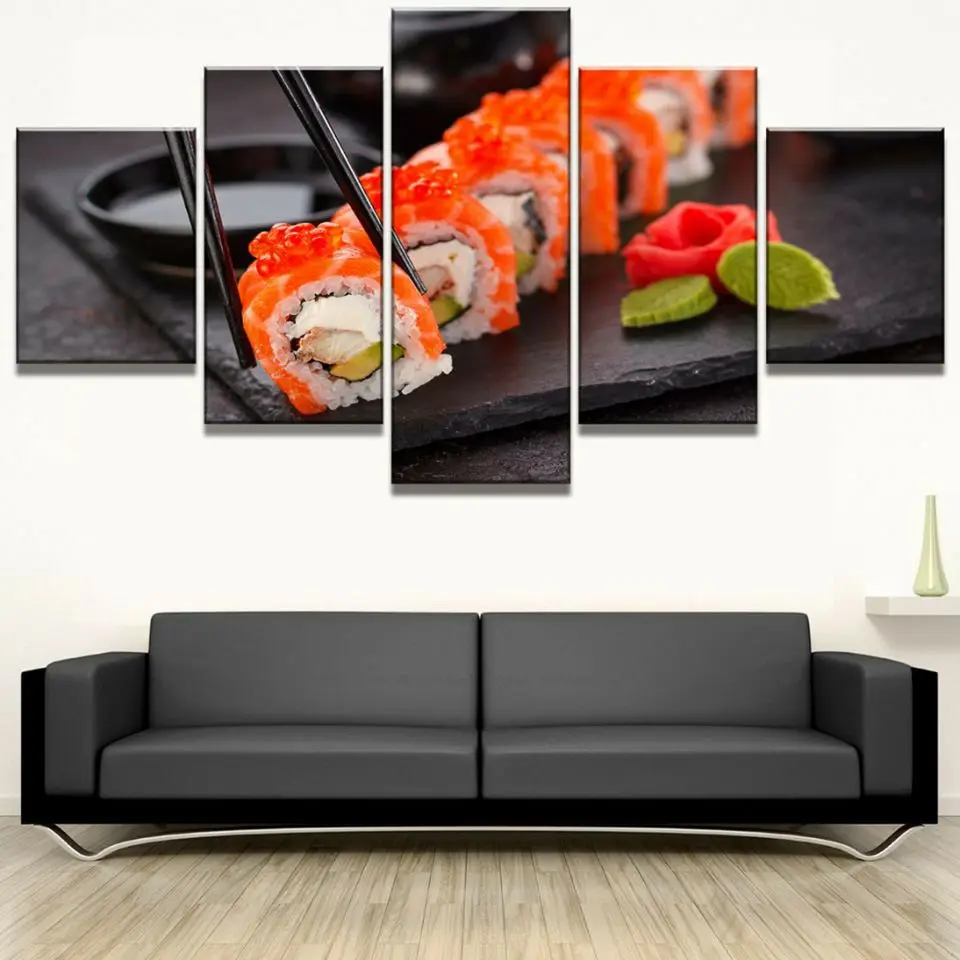 

5 шт., декоративные картины на холсте, без рамки