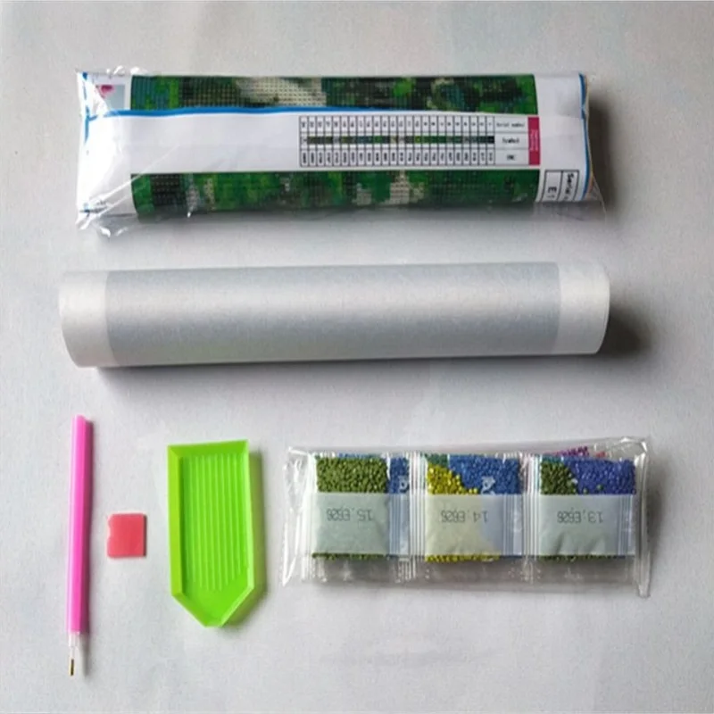 Новые Ремесла DIY Полный Горный Хрусталь Алмаз Вышивка котенок Отражение Тигр 5D