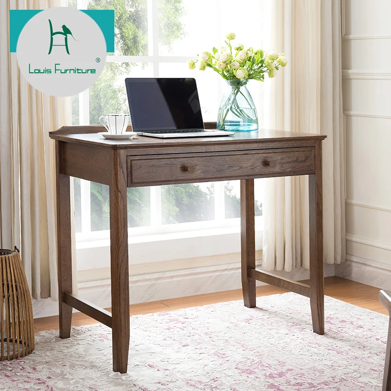 Компьютерный стол Louis Fashion из чистой твердой древесины американский компьютерный