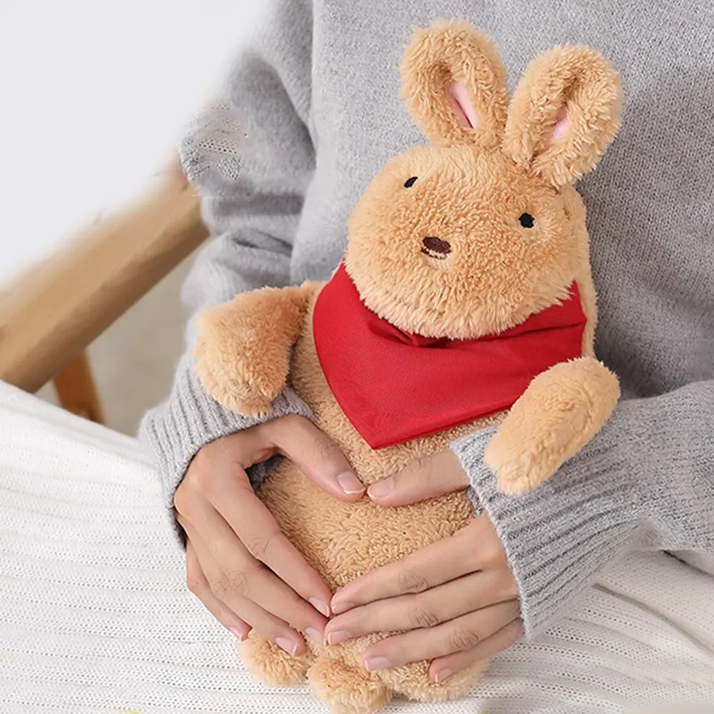 Мультяшная резиновая сумка для горячей воды грелка рук ног плюшевая