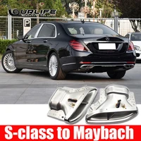 304 stainless muffler tips rear exhaust end pipe for mercedes benz s class s500 s320 s350 s450 upgrade to mabach accessories