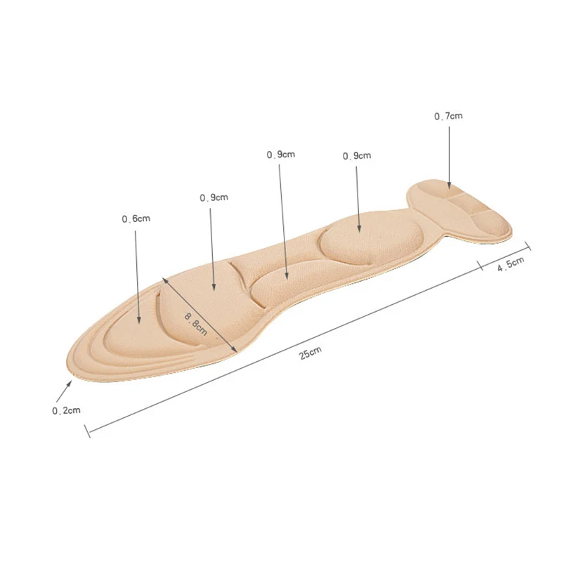 Хит продаж 1 пара стельки вставки пятки дышащие Нескользящие для обуви на высоком