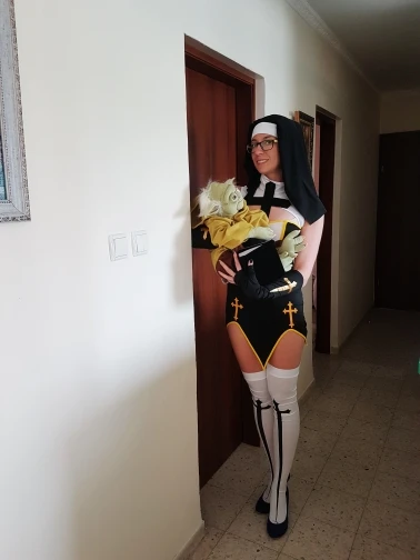 S-3XL Adult Sexy Sister Nun Costume Religious Missionary Exotic Cosplay Full Outfit | Тематическая одежда и униформа