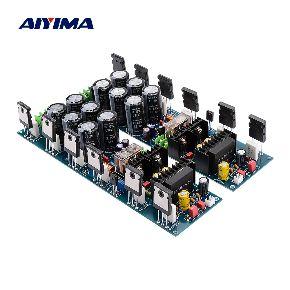 AIYIMA 2 шт. усилитель высокой мощности звуковая плата 200 Вт x2 STK350 203 DIY HiFi Усилитель