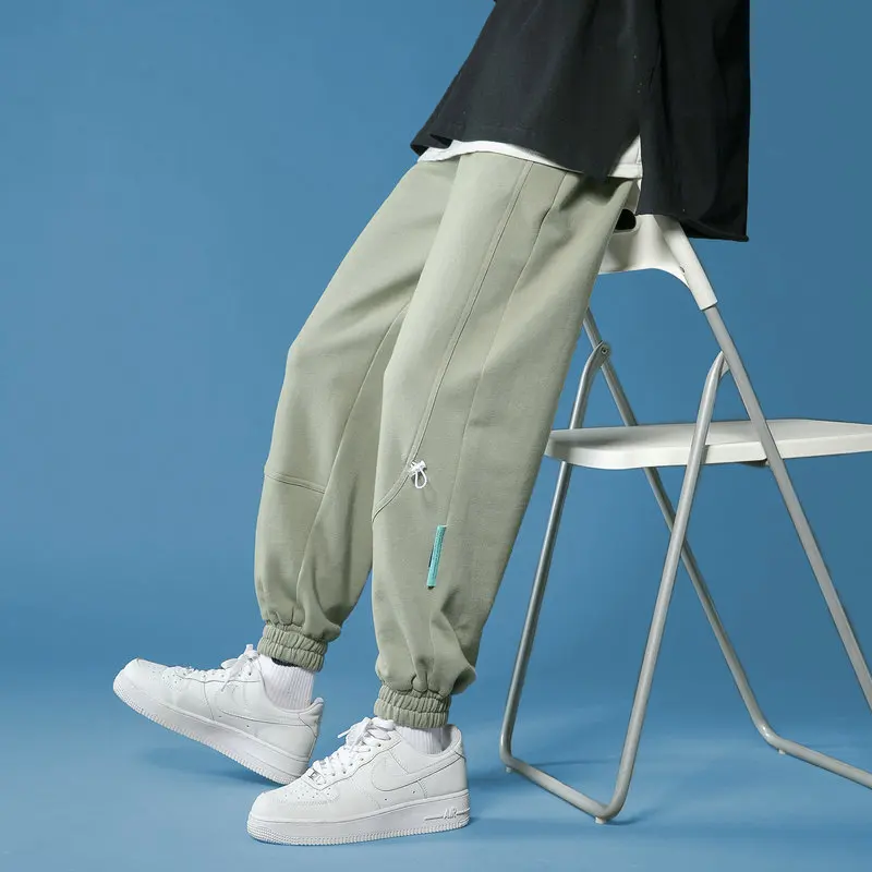 

No vulgarity new pants in spring 2021 men's trend loose ruffian and handsome brand Leggings casual Capris