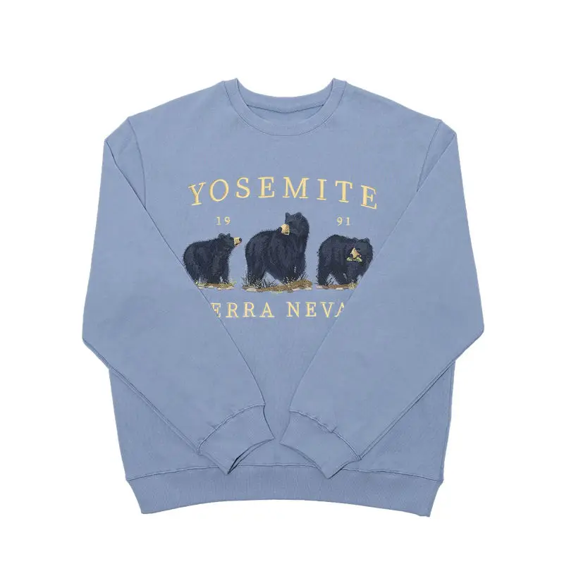 

cute three bear embroidery sweatshirt women winter new Korean style loose harajuku hoodies trendy pullover long-sleeved tops