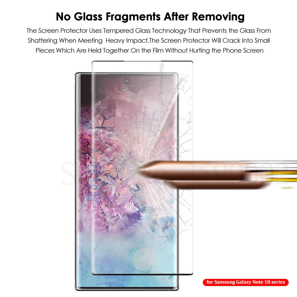 3D изогнутая пленка из закаленного стекла для samsung Galaxy Note 10 Plus HD Анти-Царапины Защитная пленка для экрана, защита для Note 10+ 5G пленка