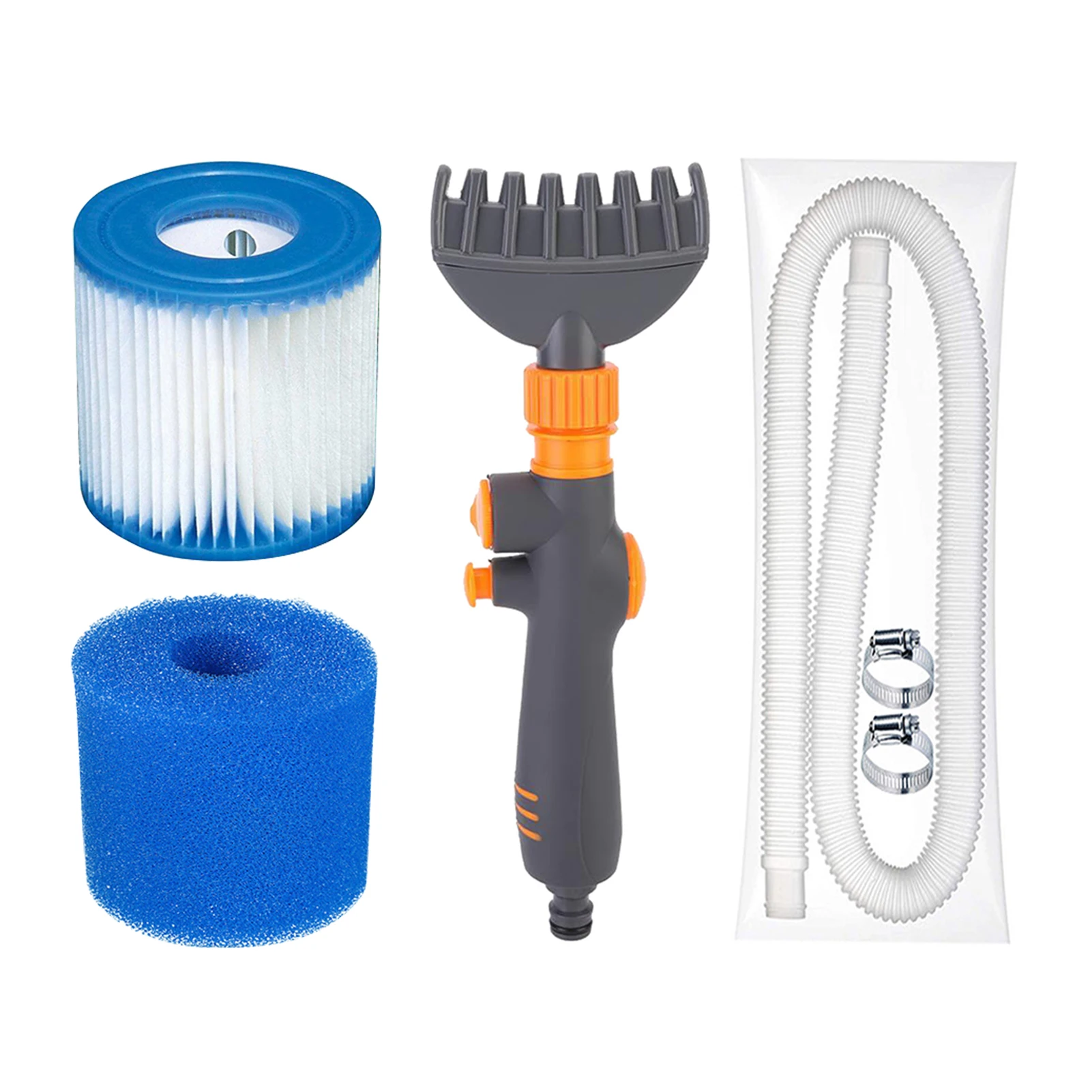 

High Pressure Durable Effortless Time Saving Spa Cleaning Brush Removes Debris Heavy Duty Hose Hot Tub Pool Filter Cleaner Set