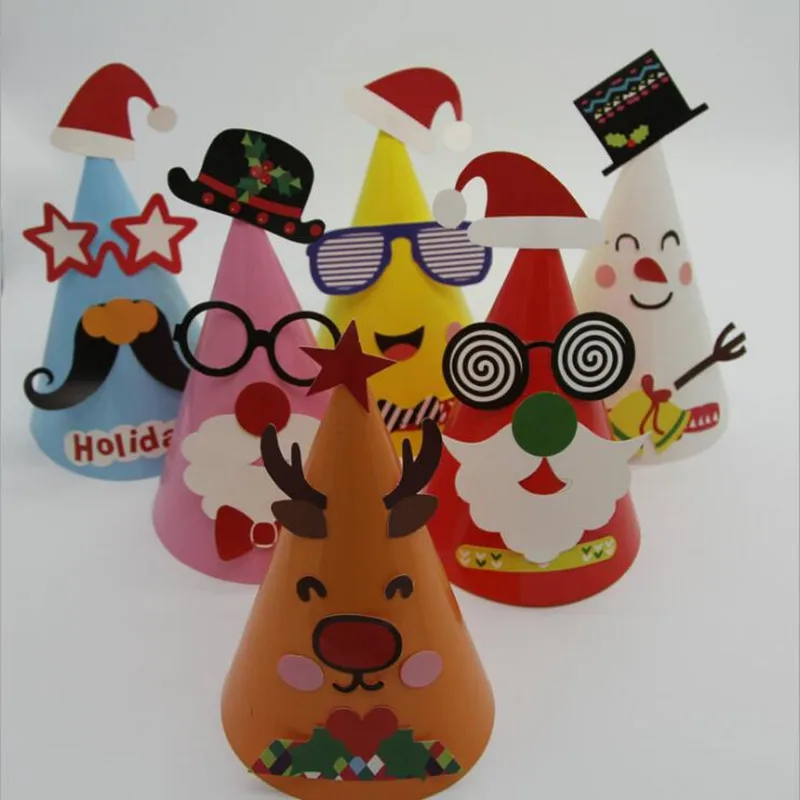 НОВАЯ РОЖДЕСТВЕНСКАЯ бумажная шляпа ручной работы сделай сам шляпы для вечерние