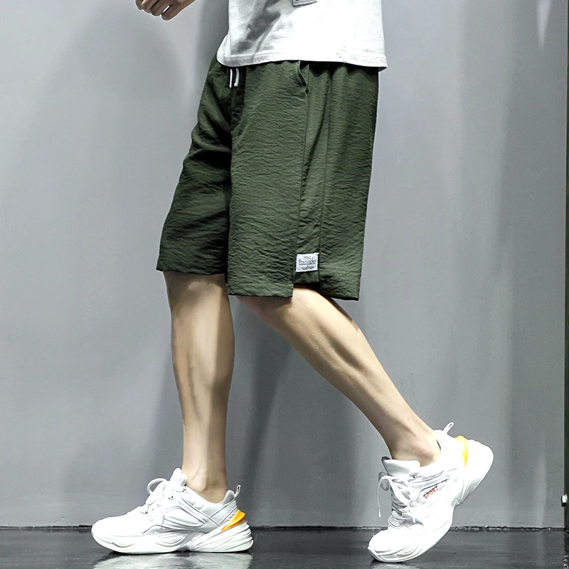 2020 Летние повседневные шорты мужские однотонные Свободные джоггеры Homme размера