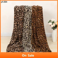 leopard print cloth huayao fabric crepe de chine fashion shirt polyester chiffon